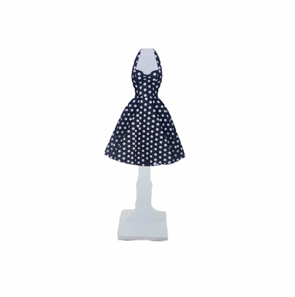 Anos 60 - Vestido de Bolinha 